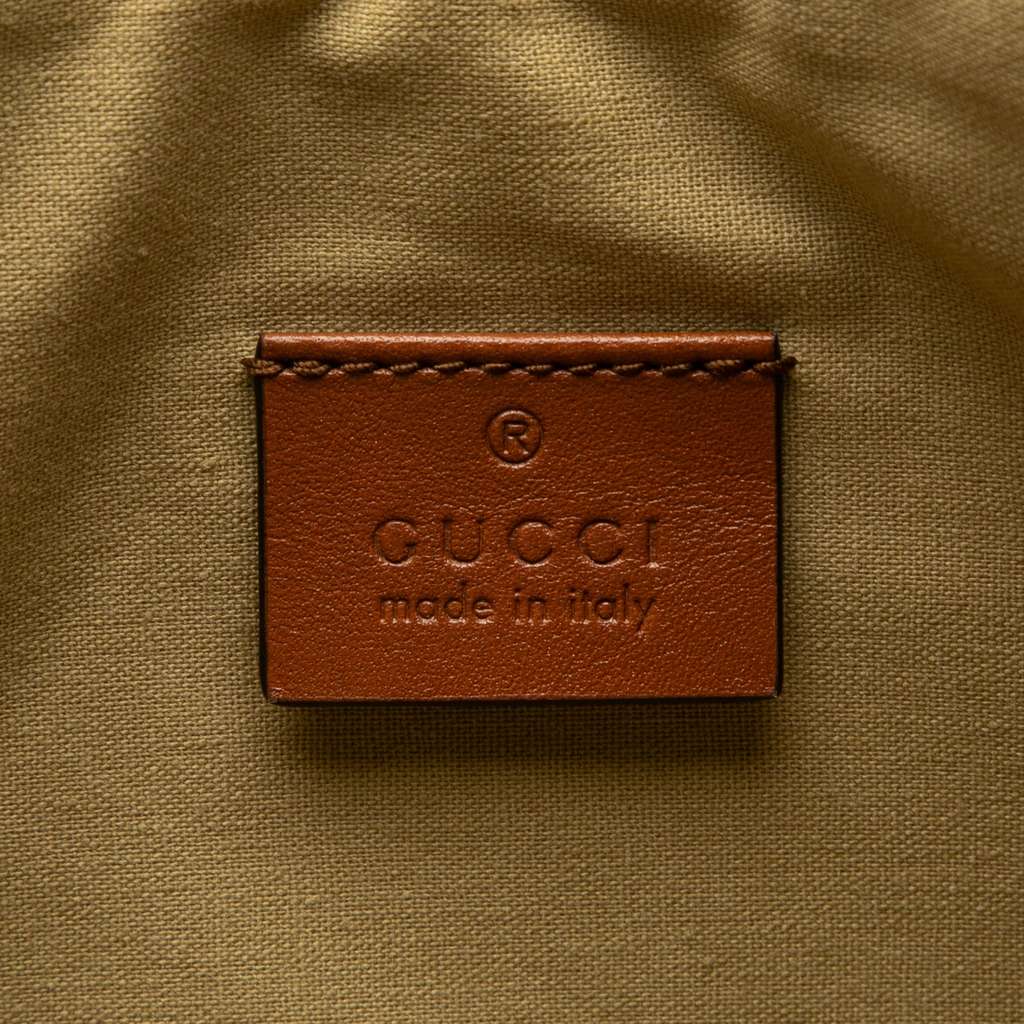 Gucci Canvas Interlocking G Web Clutch - 5