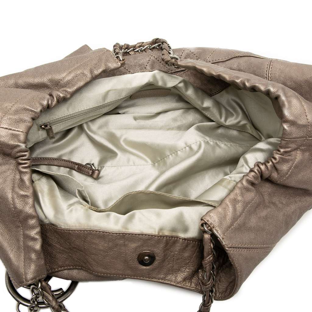 Chanel Baby Metallic Calfskin Coco Cabas Tote - 4