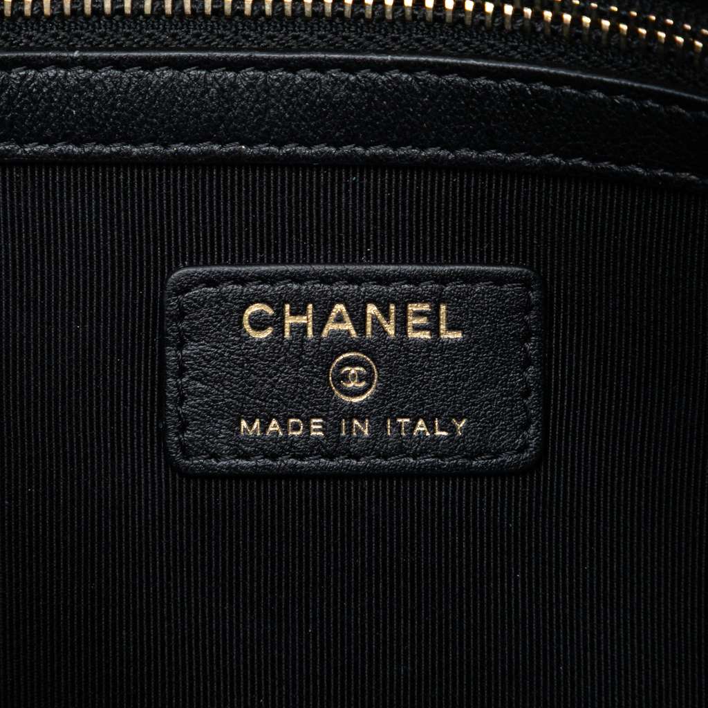 Chanel Medium Croc Embossed Calfskin Mademoiselle Gabrielle Signature Pouch - 5