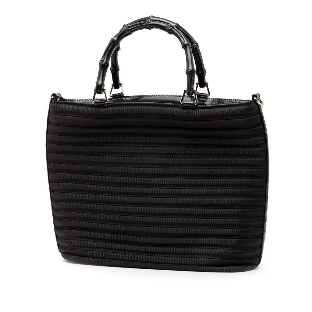 Gucci Nylon Bamboo Satchel - 2