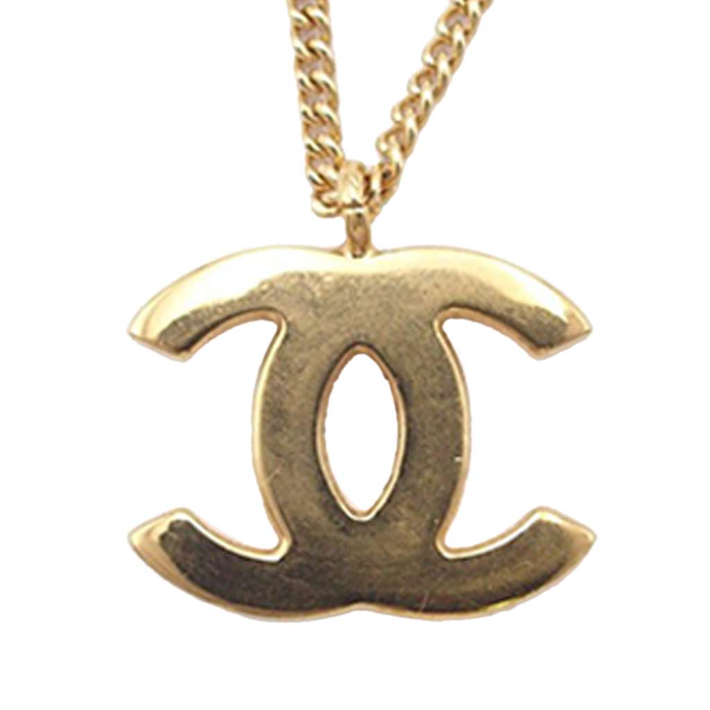 Chanel Gold Plated CC and Heart Pendant Necklace - 4