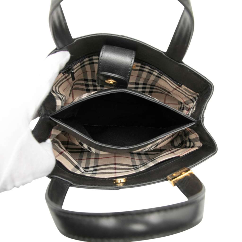 Burberry Leather Tote - 4