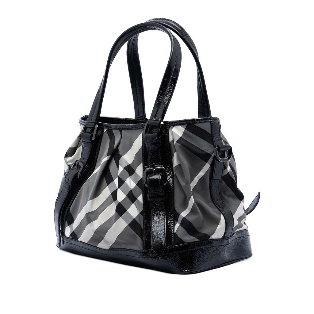 Burberry Beat Check Nylon Lowry Satchel - 2