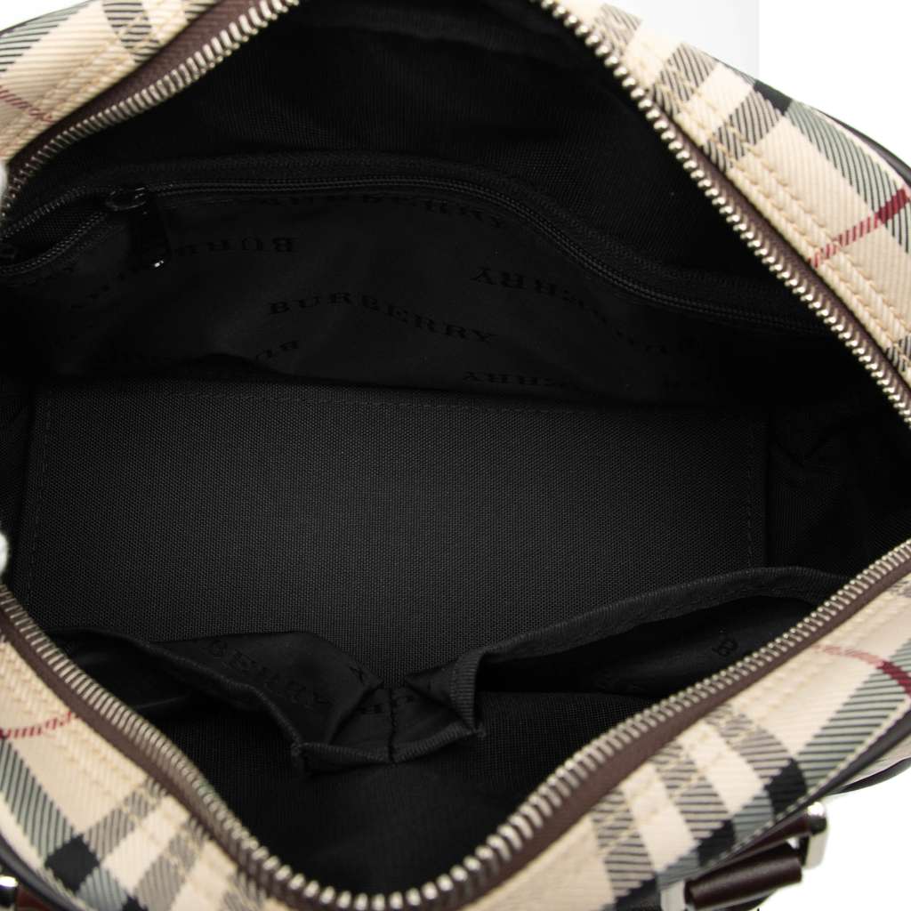 Burberry House Check Canvas Handbag - 4