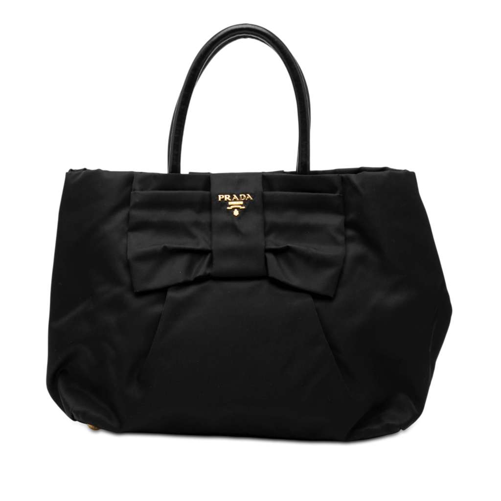 Prada Tessuto Fiocco Bow Tote