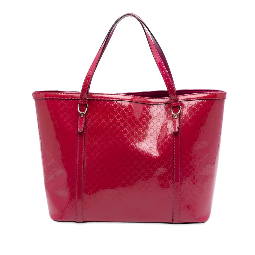Gucci Patent Microguccissima Nice Tote