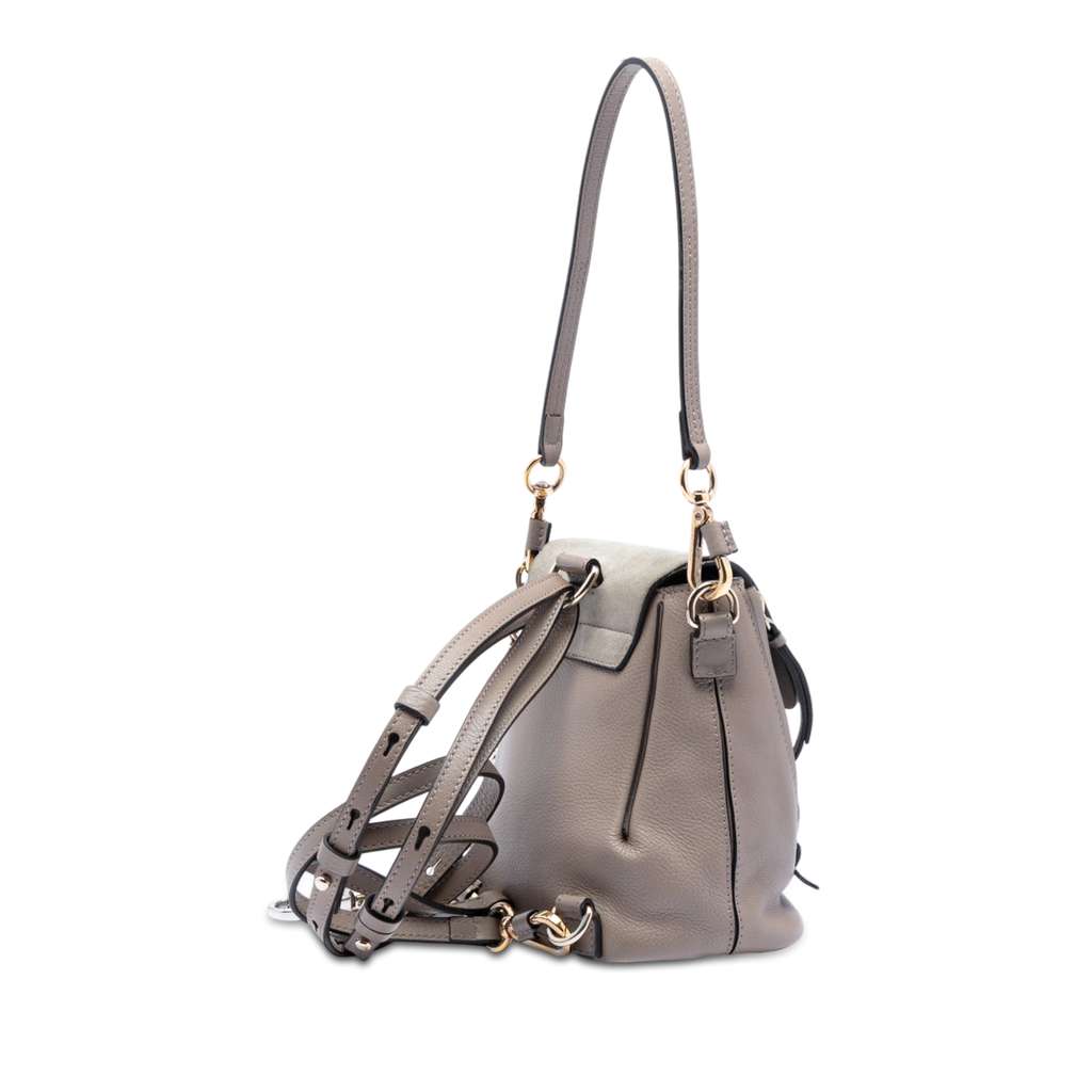 Chloé Mini Calfskin and Suede Faye Backpack - 2