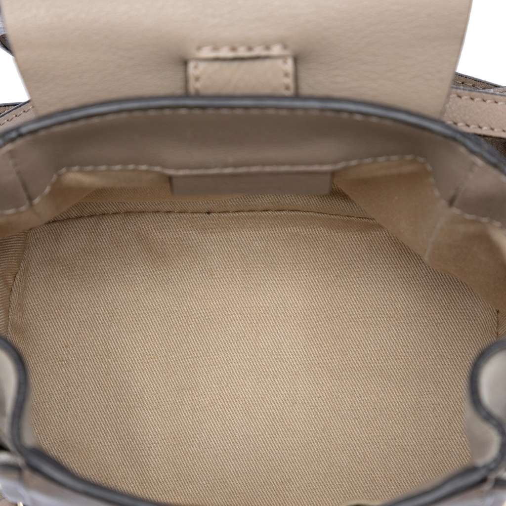 Chloé Mini Calfskin and Suede Faye Backpack - 4