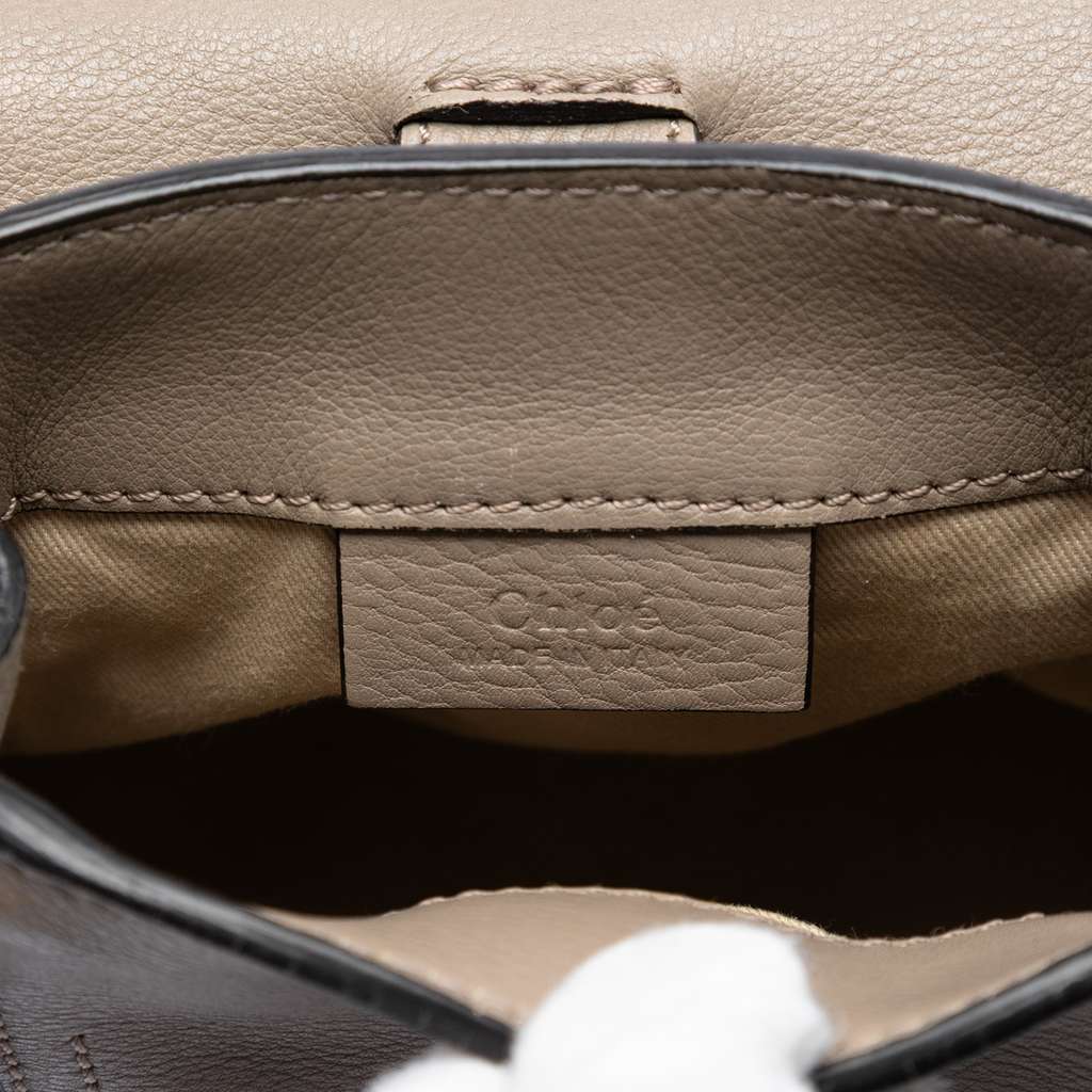 Chloé Mini Calfskin and Suede Faye Backpack - 5