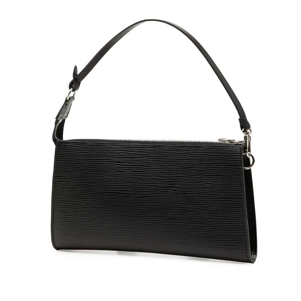 Louis Vuitton Epi Pochette Accessoires Black Leather Good - Back View