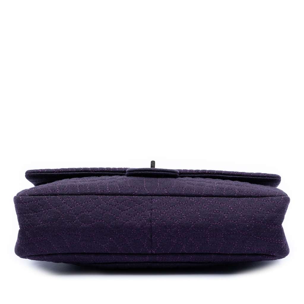 Chanel Quilted Jersey Coco Croc Reissue 2.55 Double Flap 226 - 3