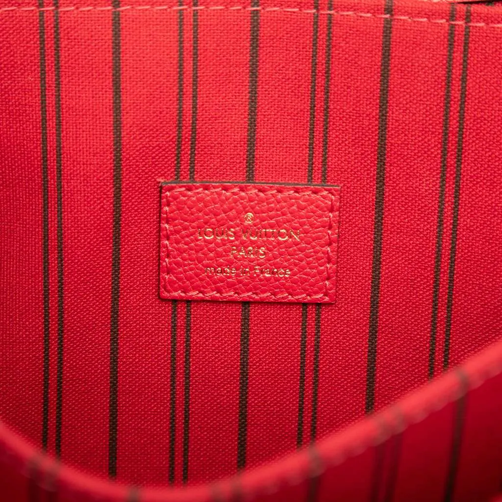 Louis Vuitton Monogram Empreinte Pochette Metis Red Leather Good - Box View
