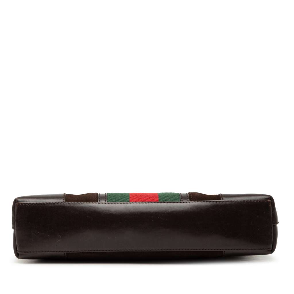 Gucci Suede Web Shoulder Bag - 3