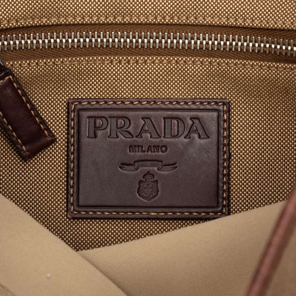 Prada Canvas Canapa Logo Crossbody - 5