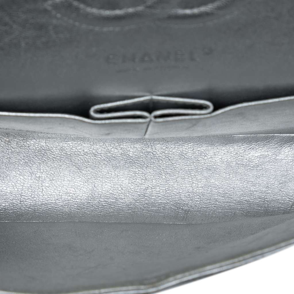 Chanel Medium Classic Metallic Lambskin Double Flap - 4