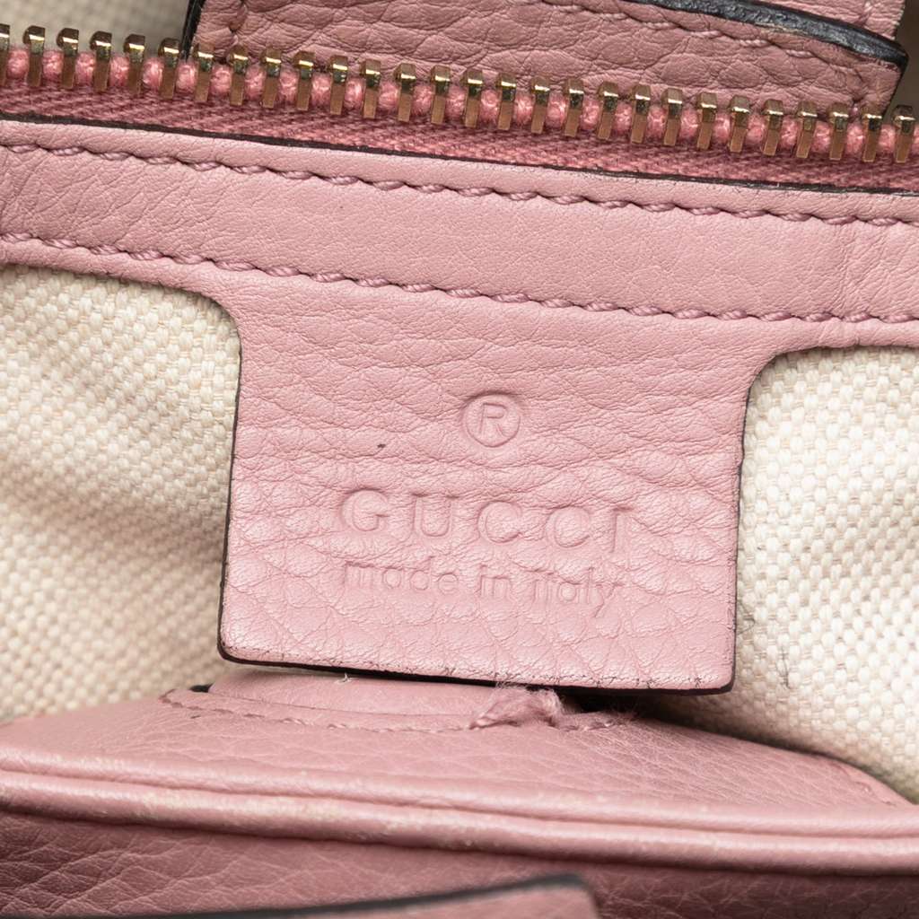 Gucci Small Calfskin Bamboo Shopper Satchel - 5