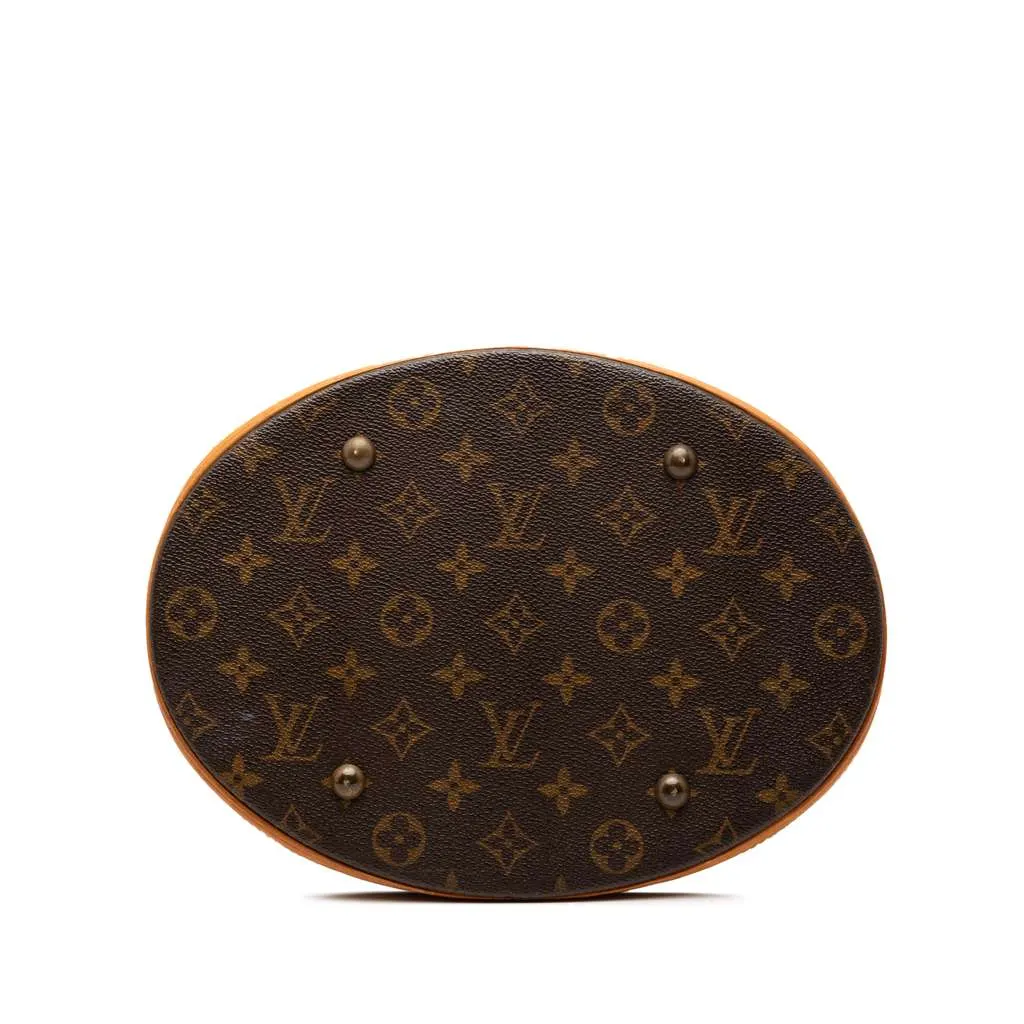 Louis Vuitton Monogram Bucket GM Brown Good - Inside View