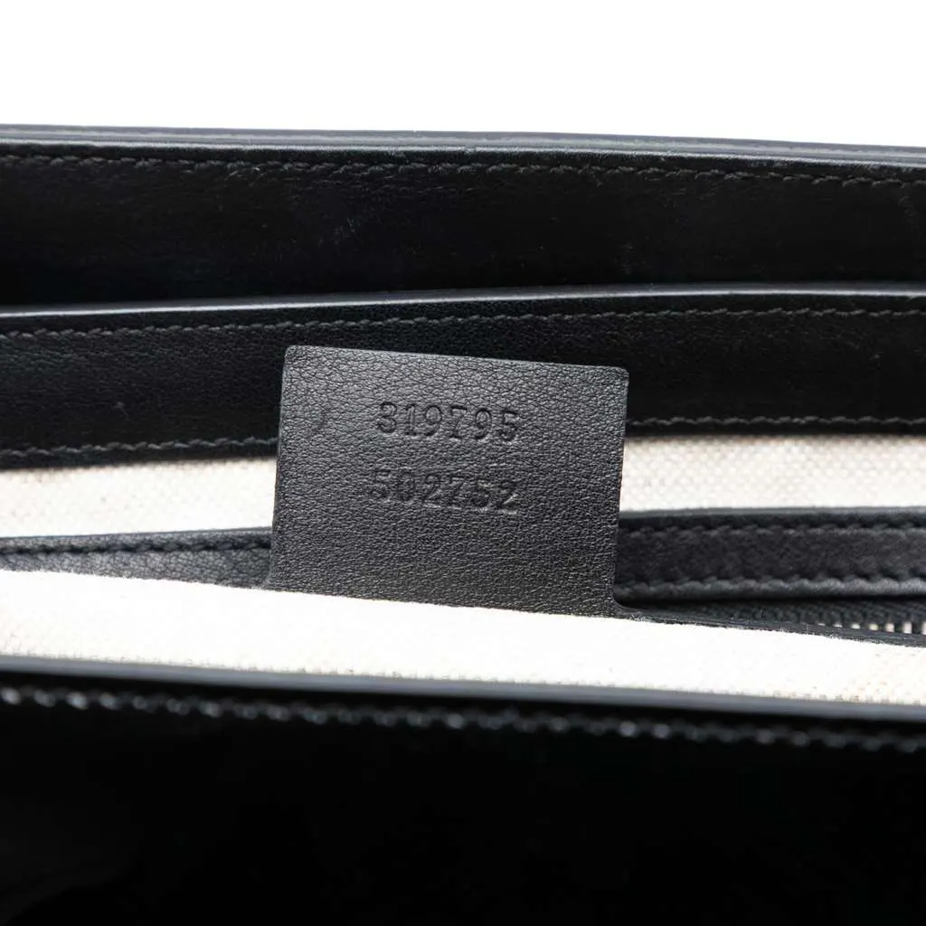 Gucci Patent Bright Bit Satchel Black Leather Good - Box View