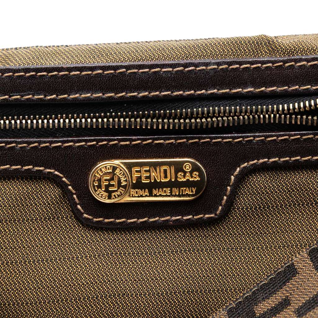 Fendi Zucca Canvas Flap Shoulder Bag - 5