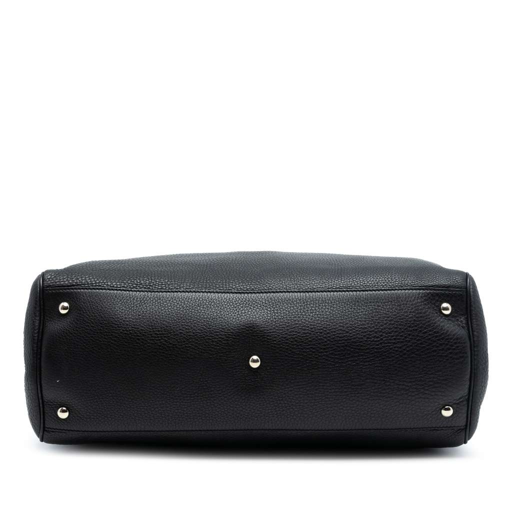 Gucci Large Calfskin Bamboo Shopper Satchel - 3