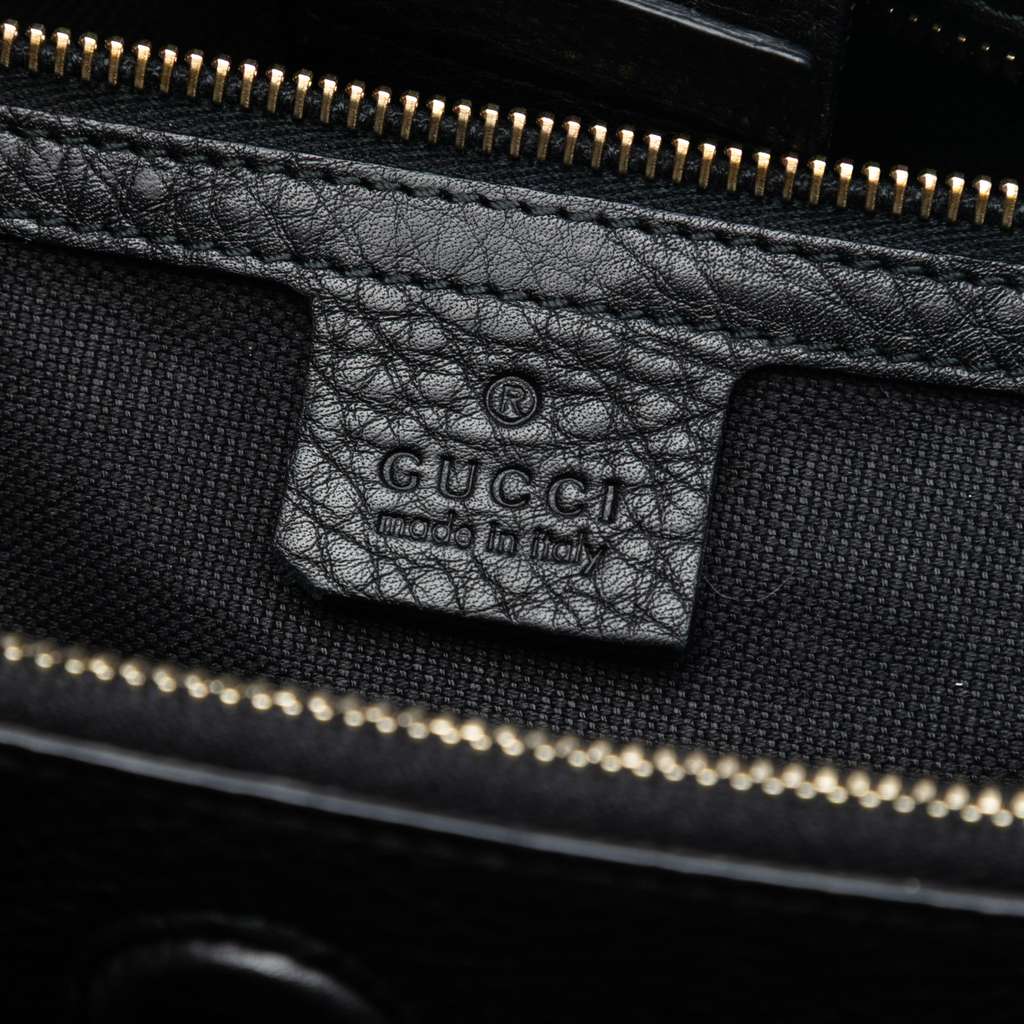 Gucci Large Calfskin Bamboo Shopper Satchel - 5