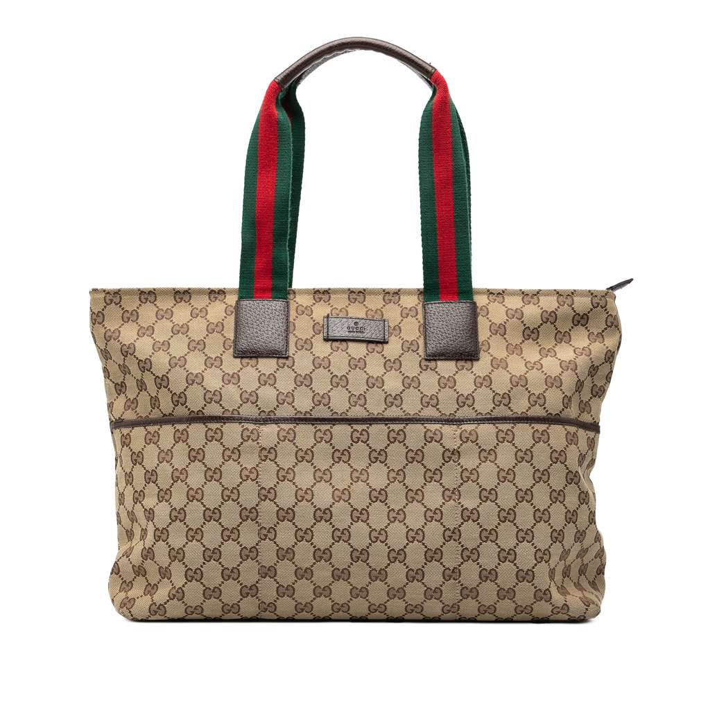 Gucci GG Canvas Web Tote