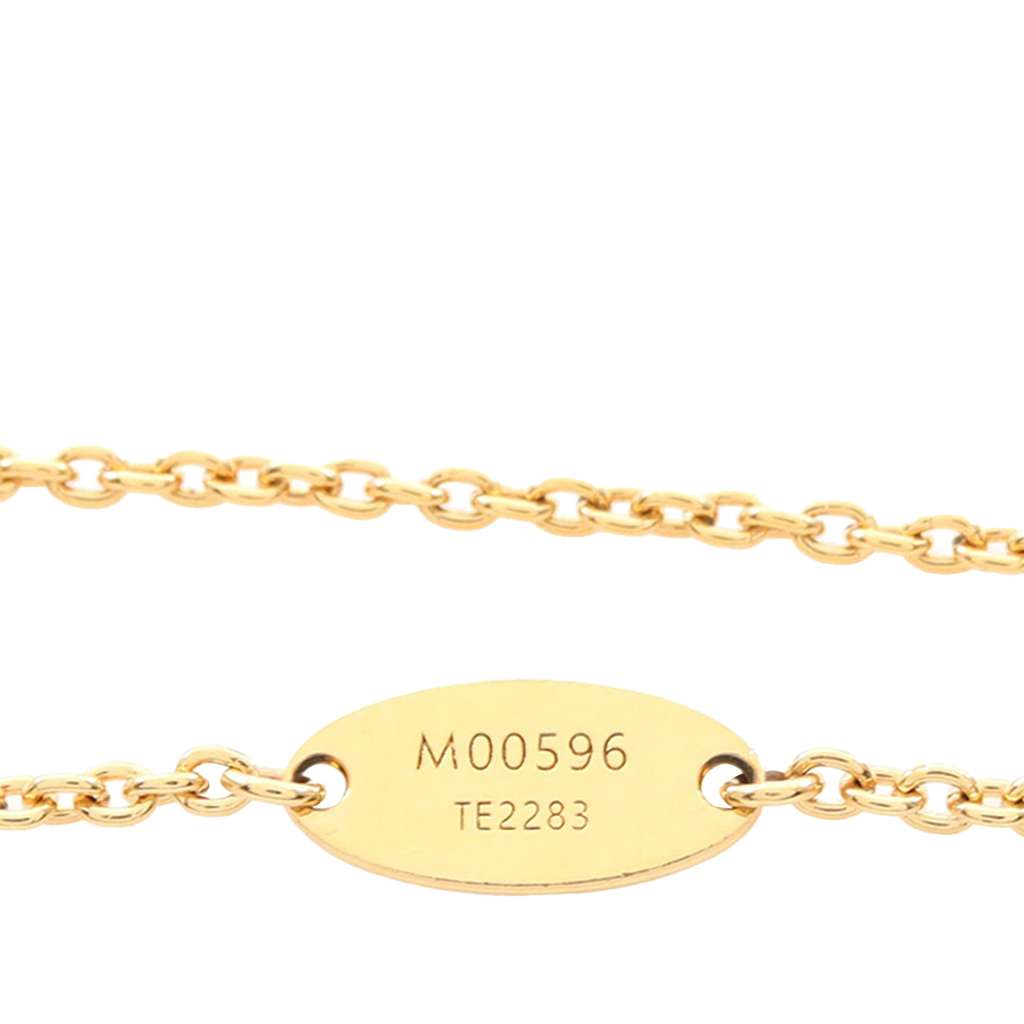 Louis Vuitton Gold Plated Crystal LV Iconic Necklace - 5