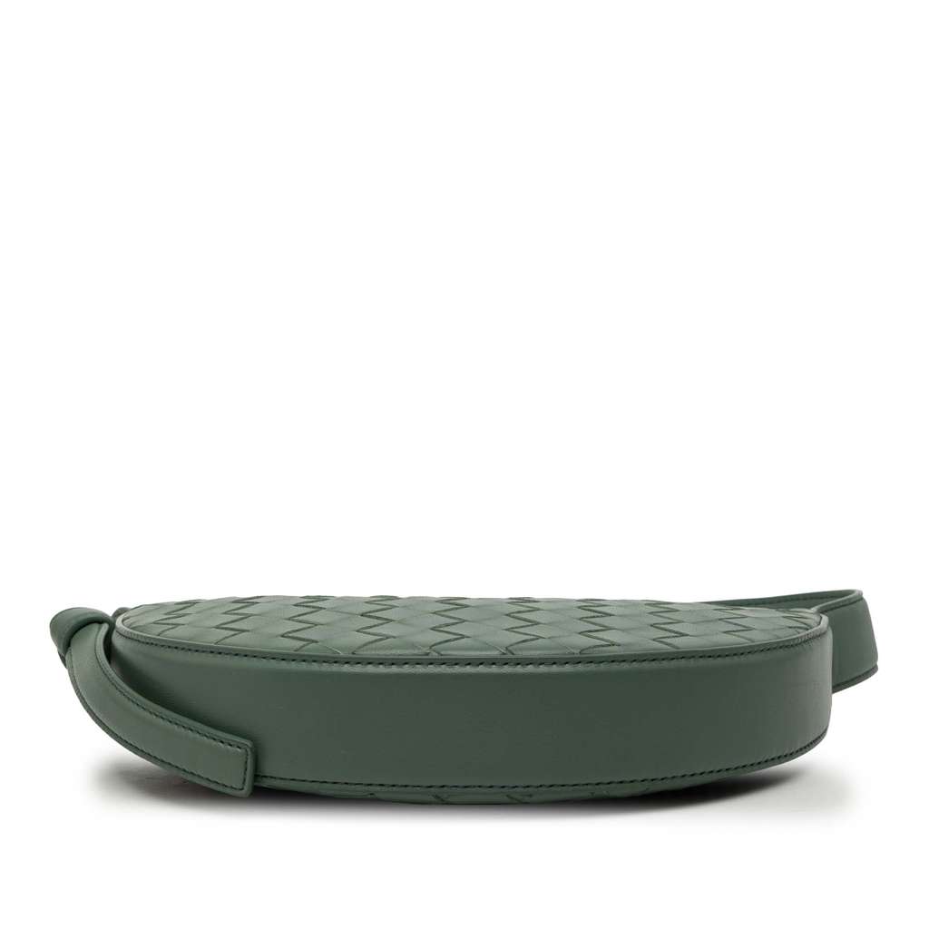 Bottega Veneta Mini Leather Intrecciato Sunrise Hobo - 3