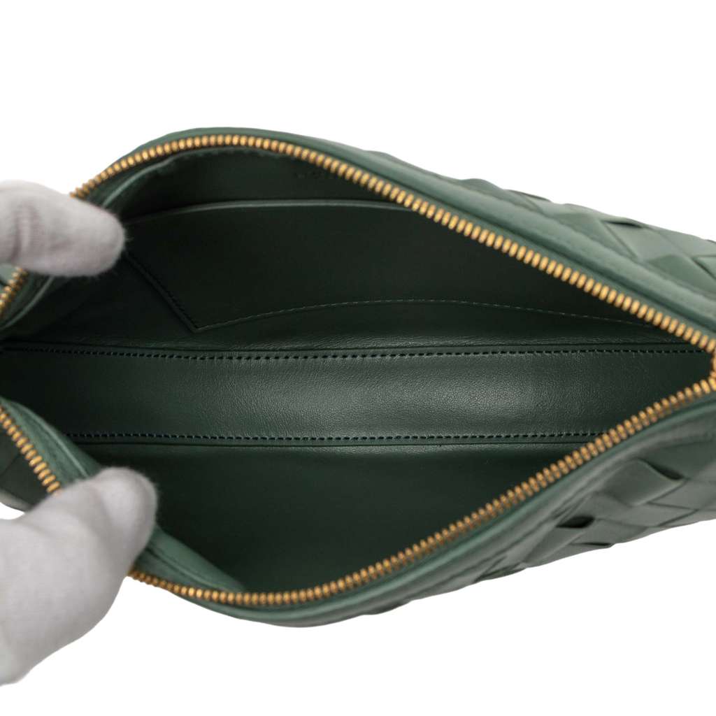 Bottega Veneta Mini Leather Intrecciato Sunrise Hobo - 4