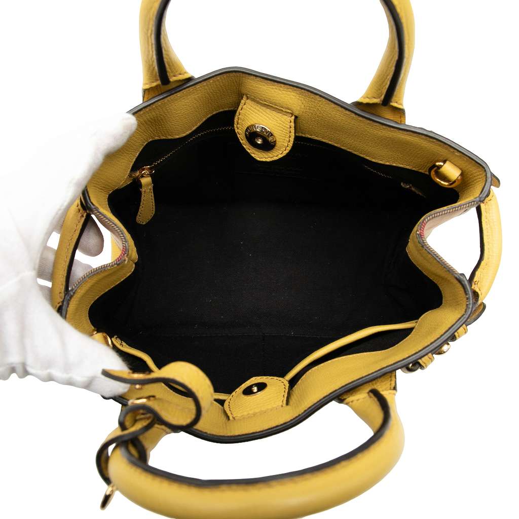 Burberry Small Leather and House Check Banner Satchel - 4