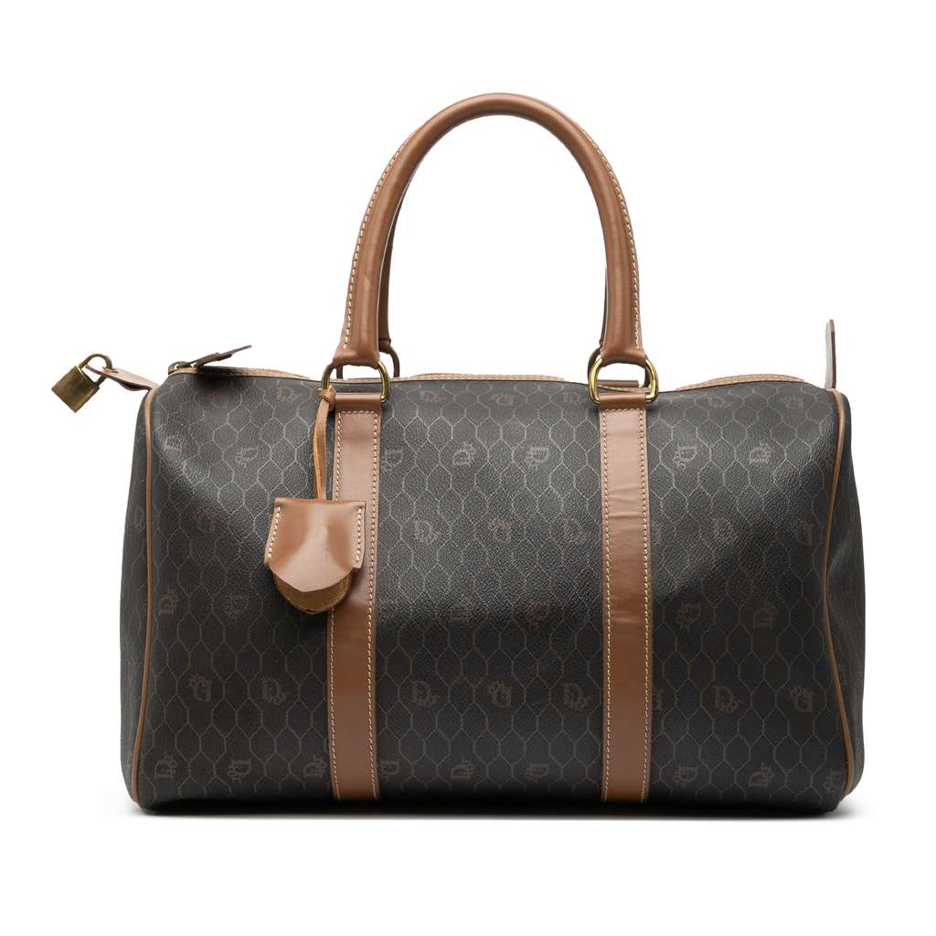 Dior Honeycomb Coated Canvas Boston Bag