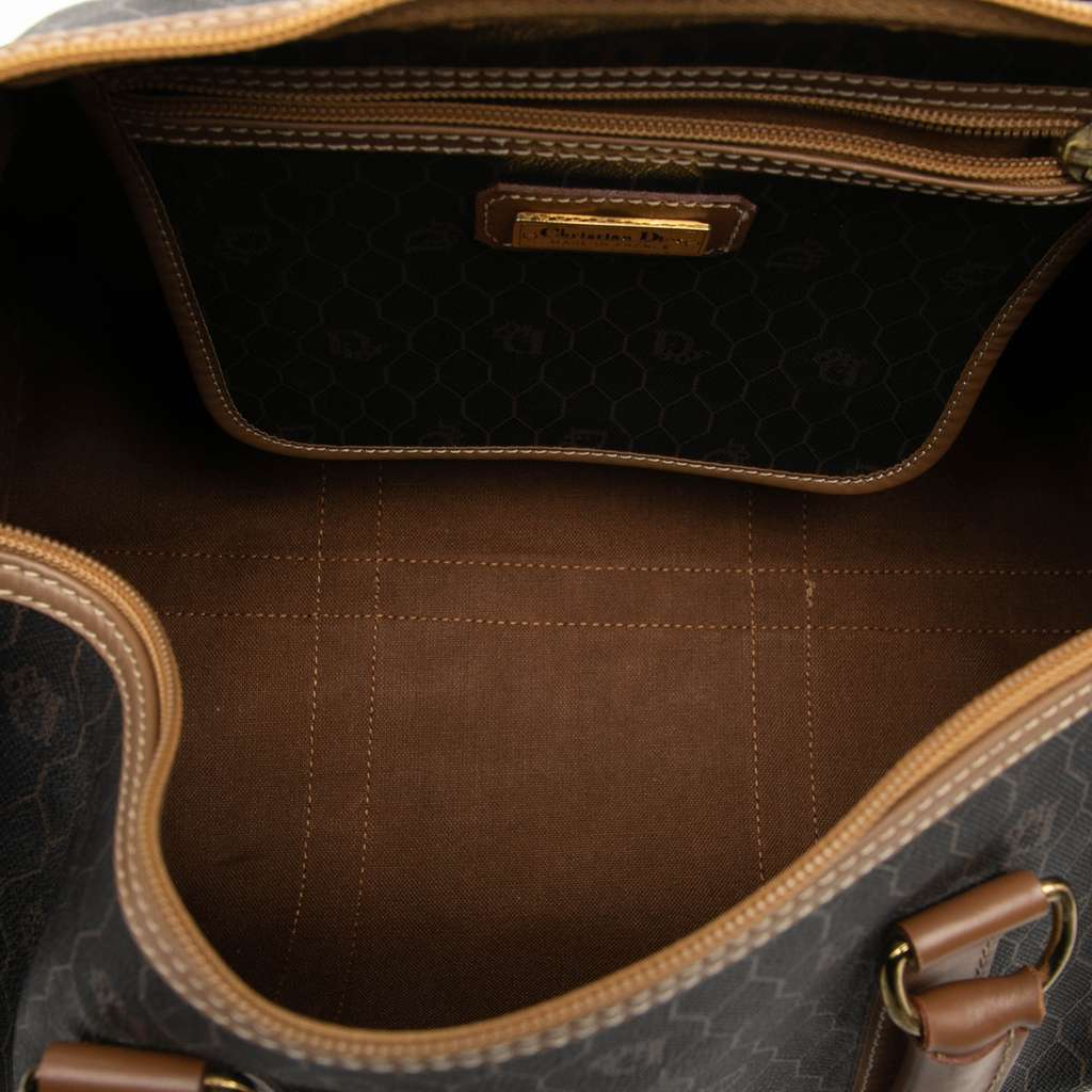 Dior Honeycomb Coated Canvas Boston Bag - 4