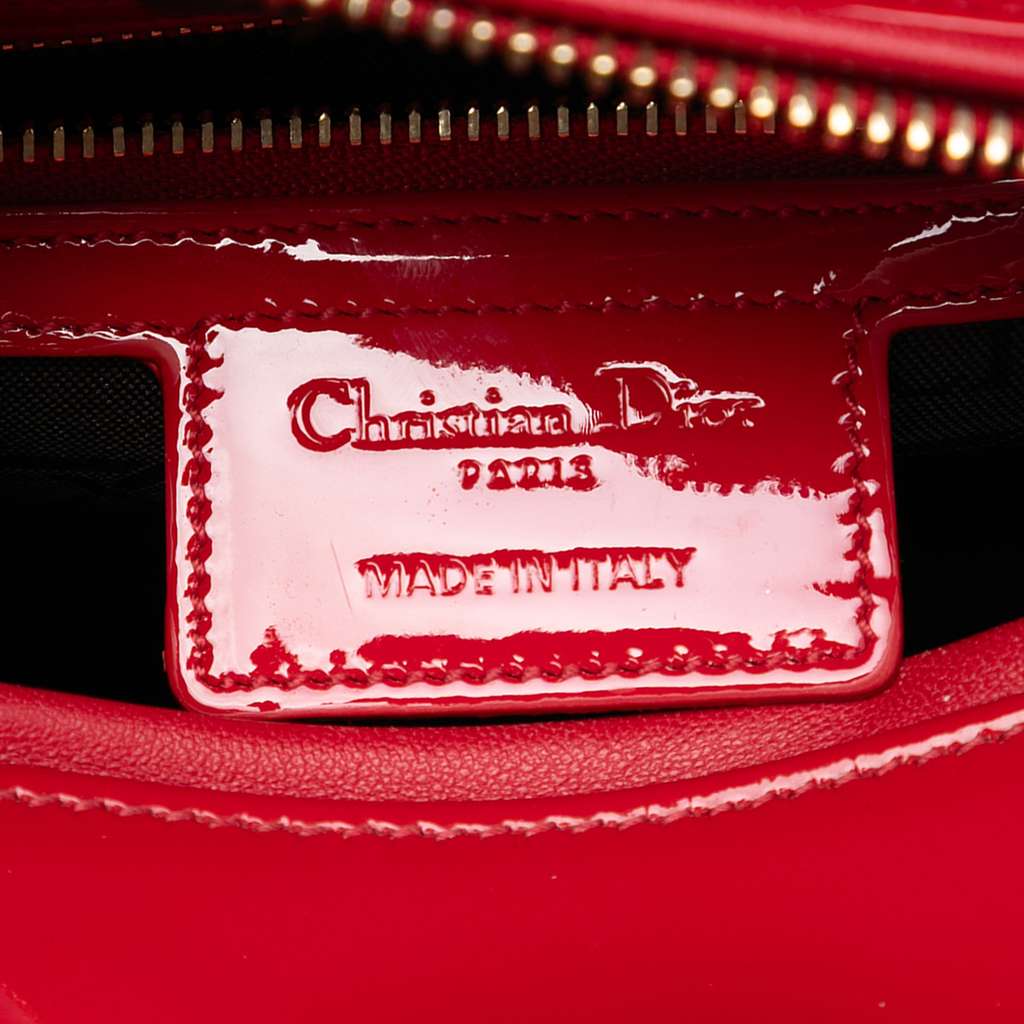 Dior Medium Patent Cannage Lady Dior - 5