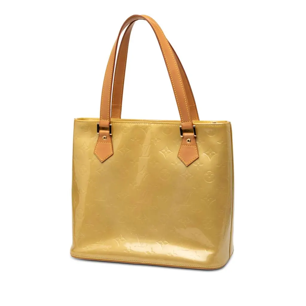 Louis Vuitton Monogram Vernis Houston Yellow Leather Very good - Back View