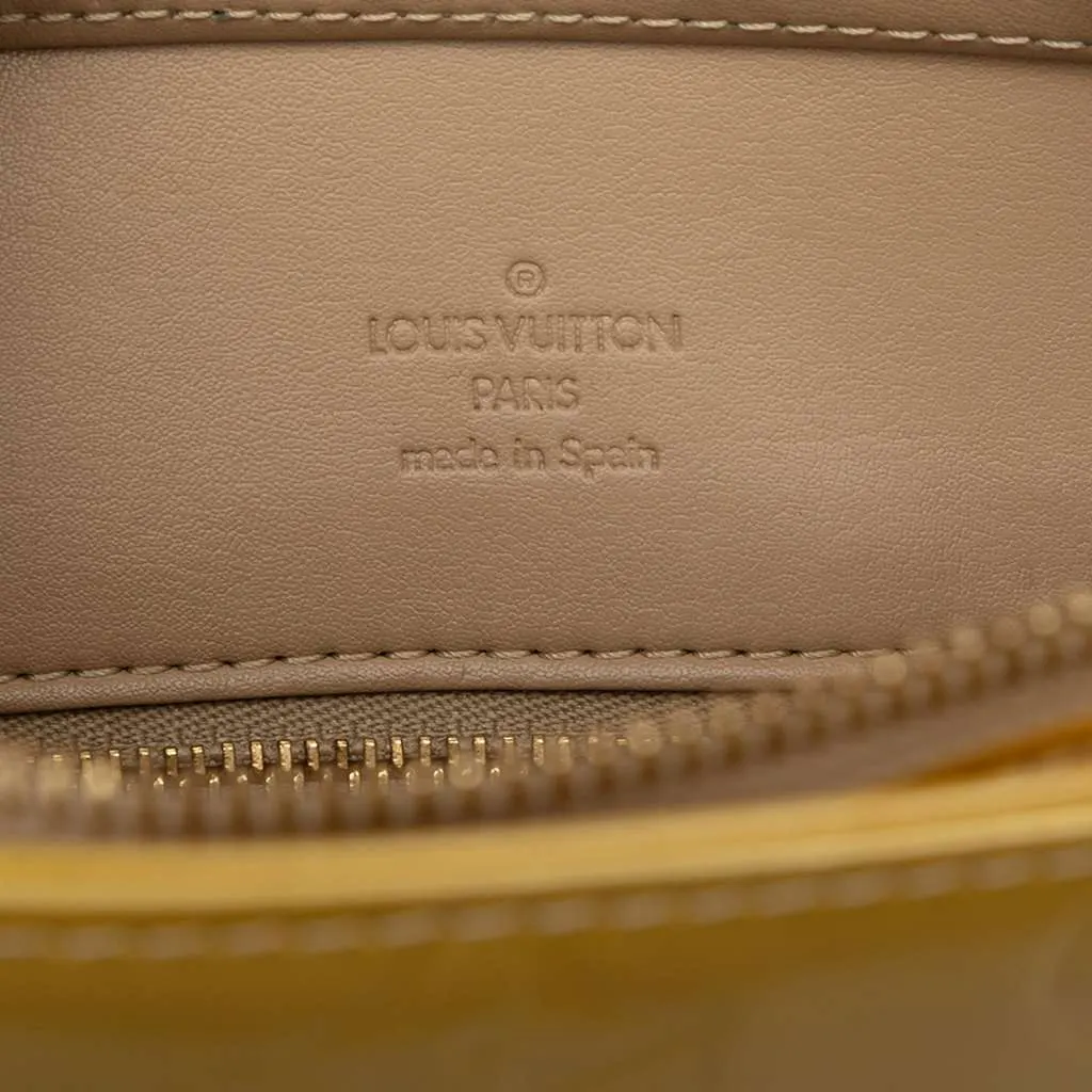 Louis Vuitton Monogram Vernis Houston Yellow Leather Very good - Box View