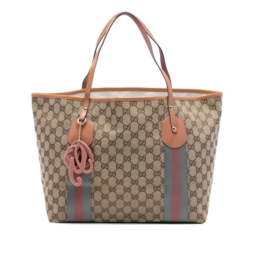 Gucci GG Canvas Web Jolie Tote