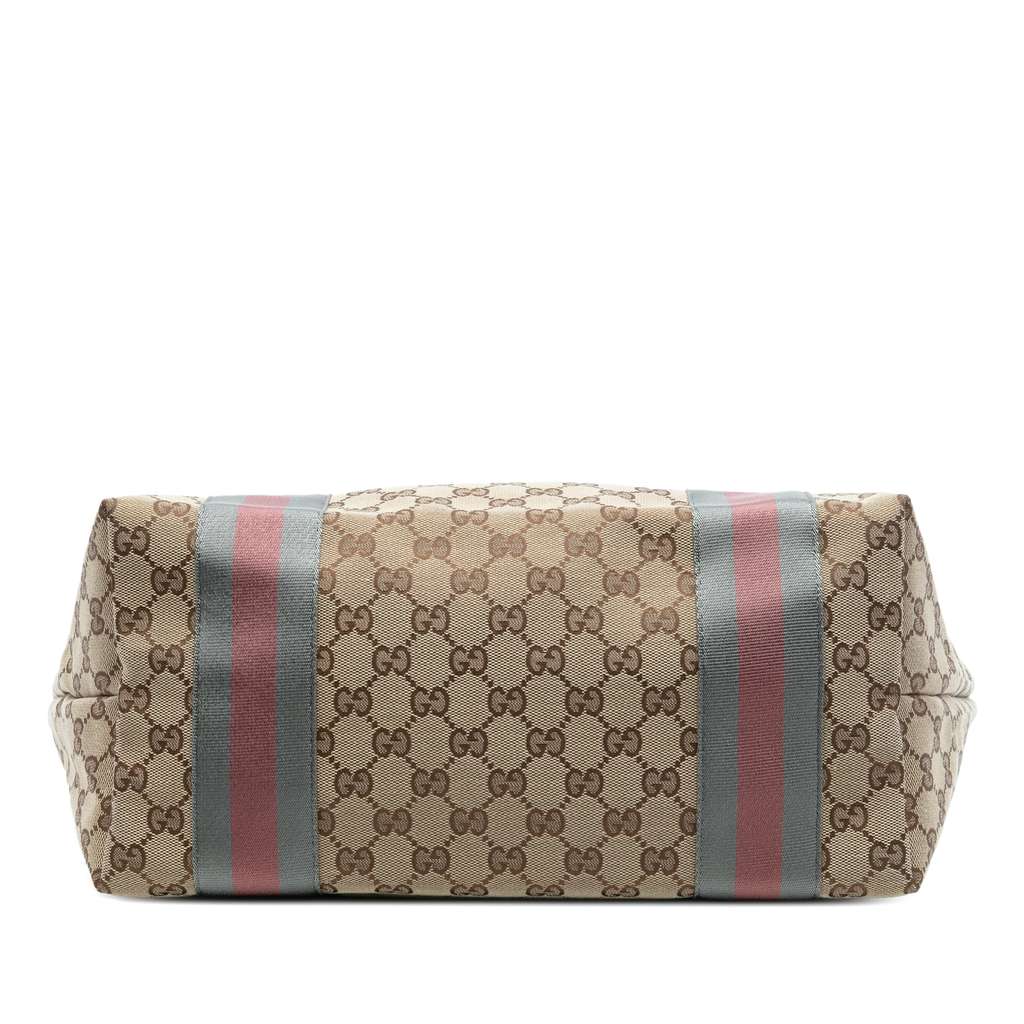 Gucci GG Canvas Web Jolie Tote - 3