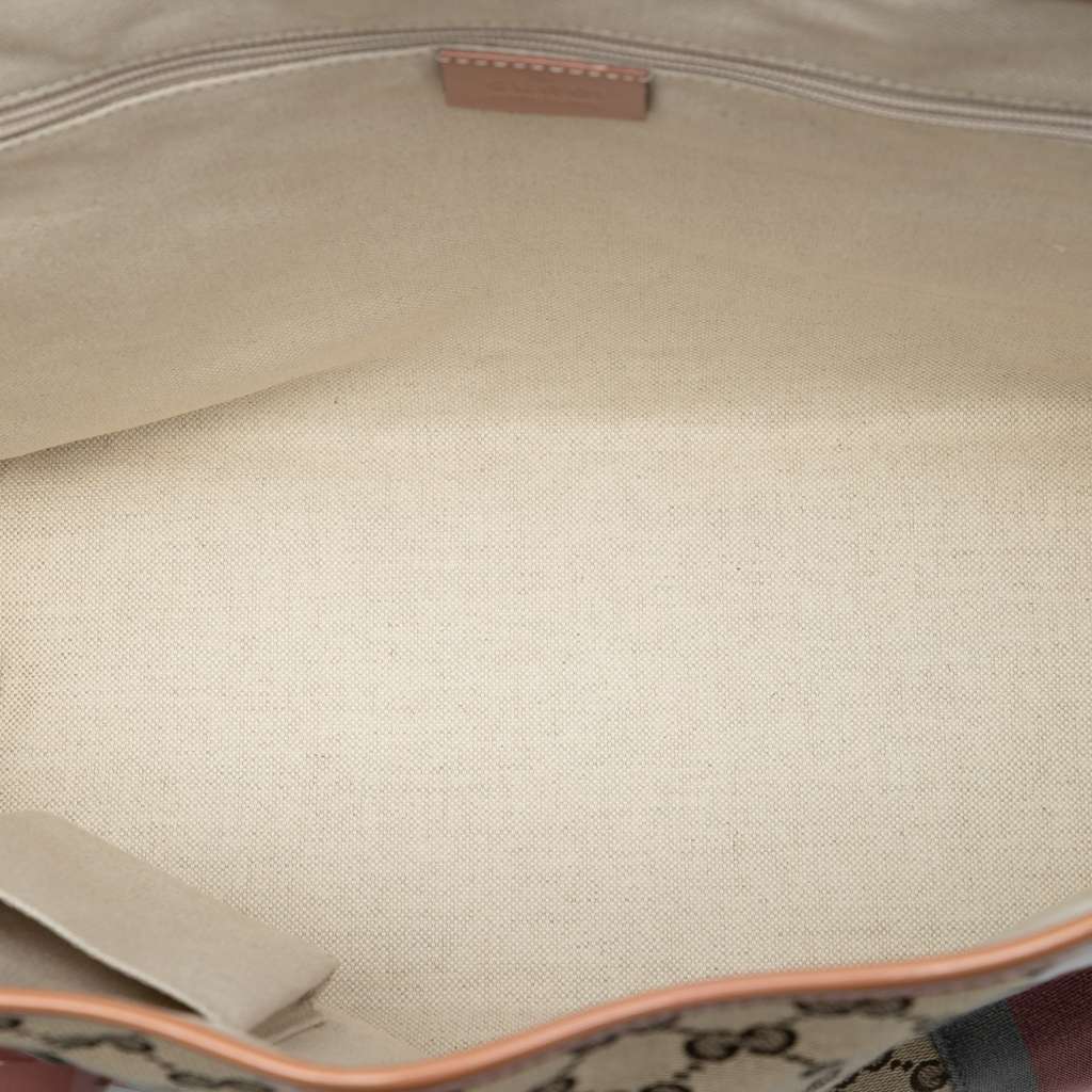 Gucci GG Canvas Web Jolie Tote - 4