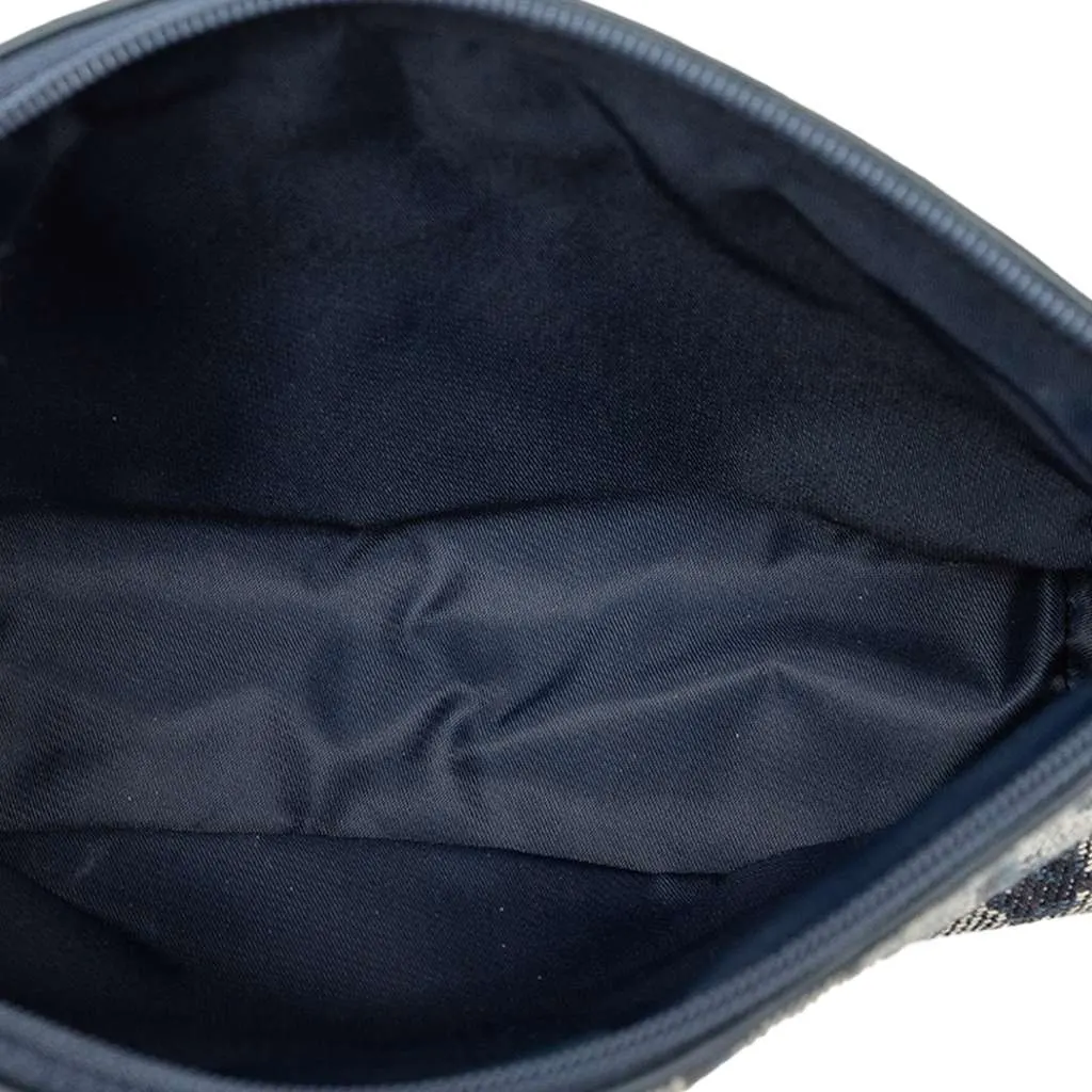 Dior Diorissimo Trotter Canvas Cosmetic Pouch Blue Canvas Very good - Model View