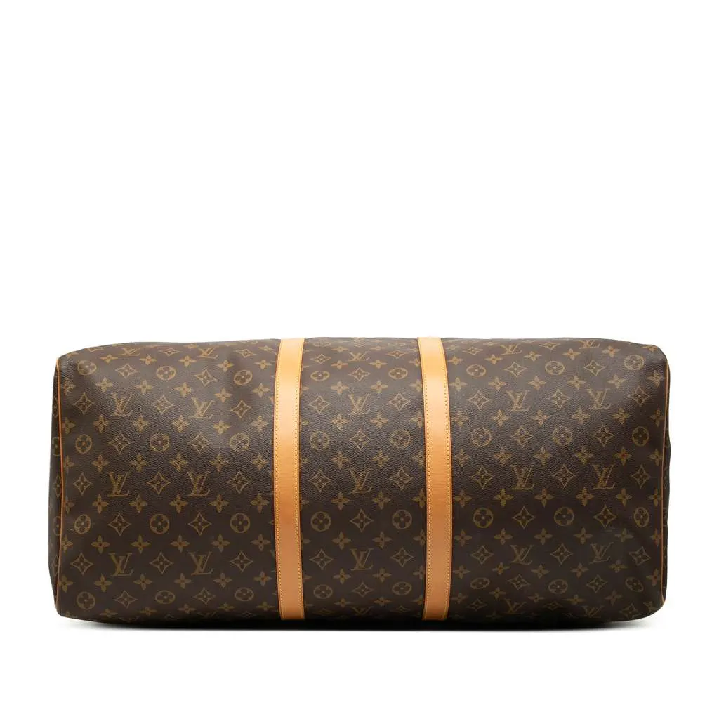 Louis Vuitton Monogram Keepall 60 Brown Good - Inside View