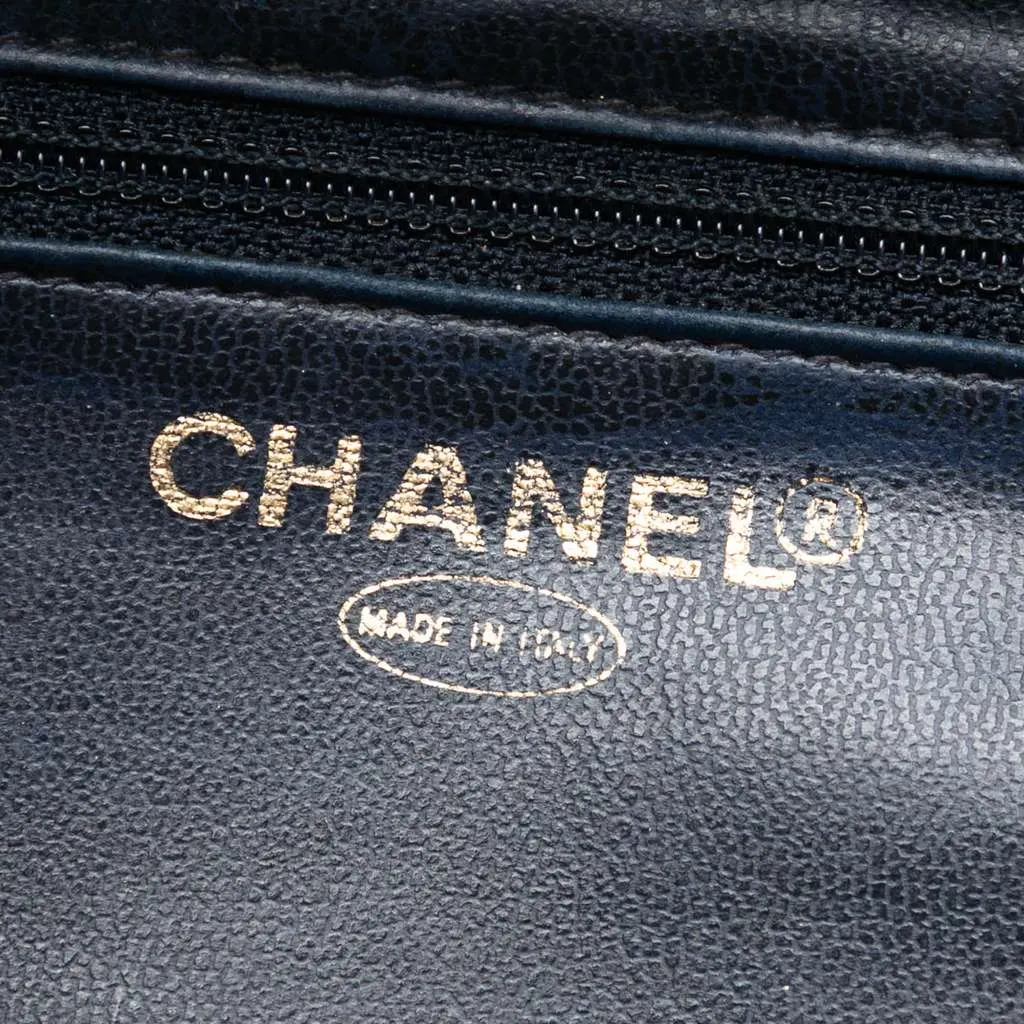Chanel CC Denim Vanity Bag Blue Denim Very good - Box View