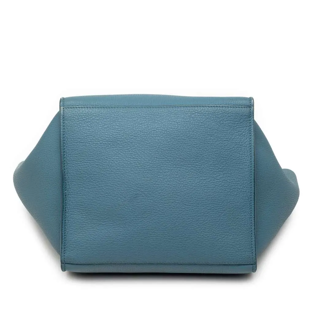 Celine Small Grained Calfskin Big Bag Blue Leather Very good - Inside View