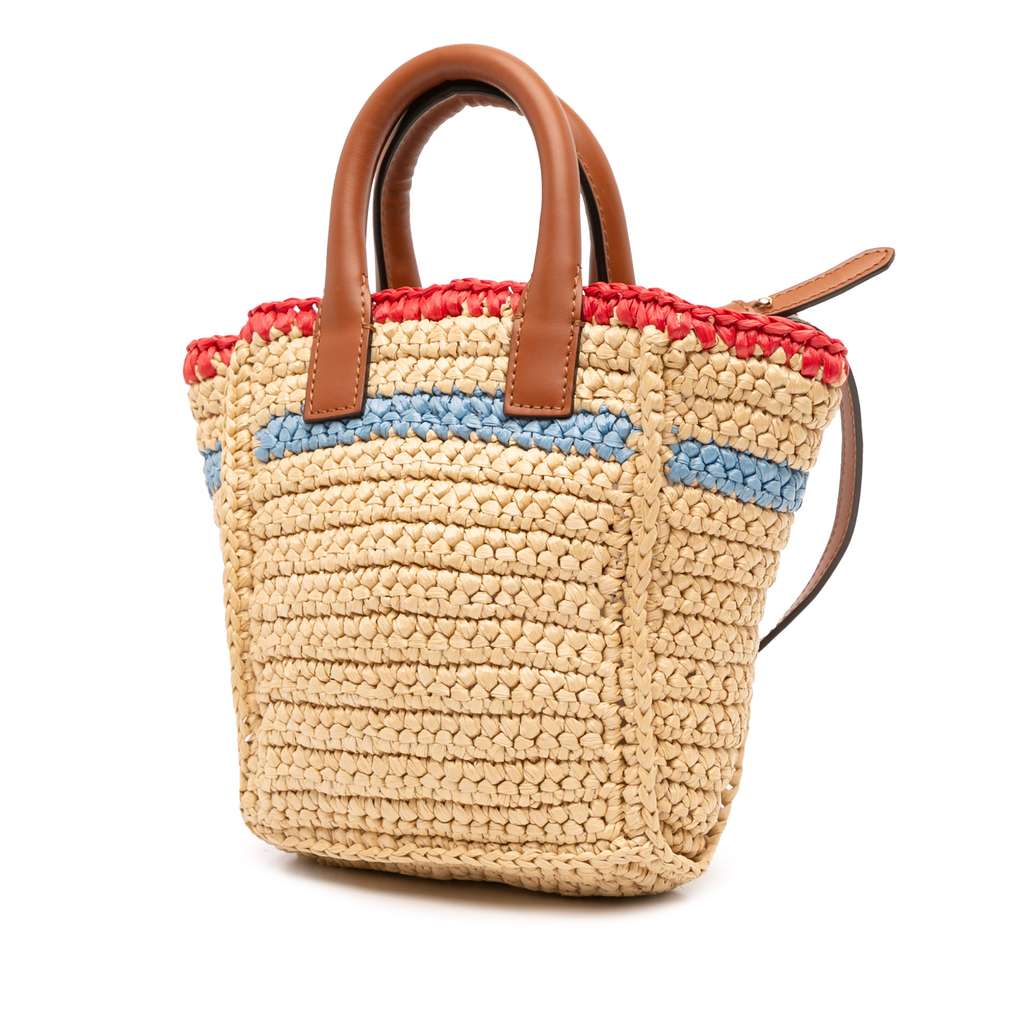 Fendi Mini Raffia Soft Sunshine Shopper Tote - 2