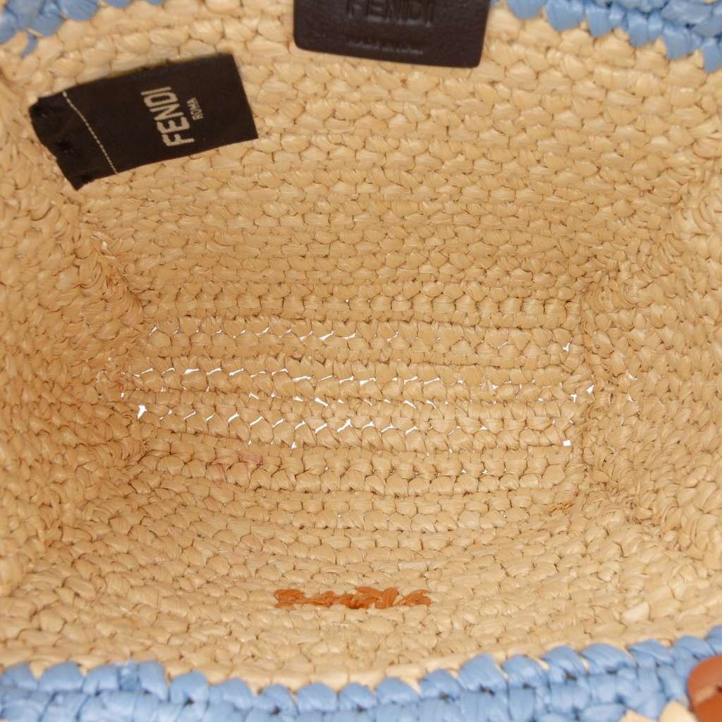 Fendi Mini Raffia Soft Sunshine Shopper Tote - 4