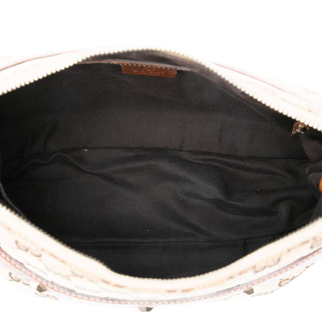 Gucci GG Canvas Bamboo Anita Handbag - 4