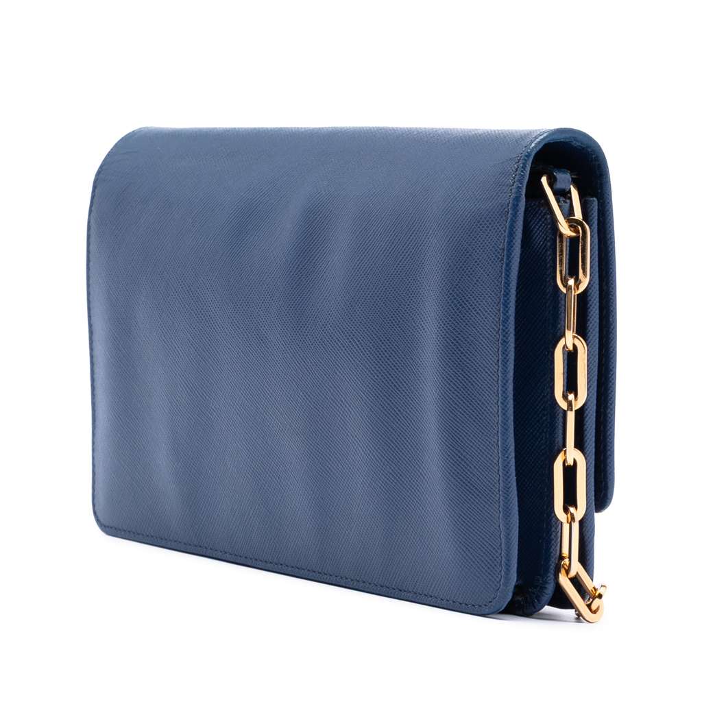 Prada Saffiano Wallet On Chain - 2