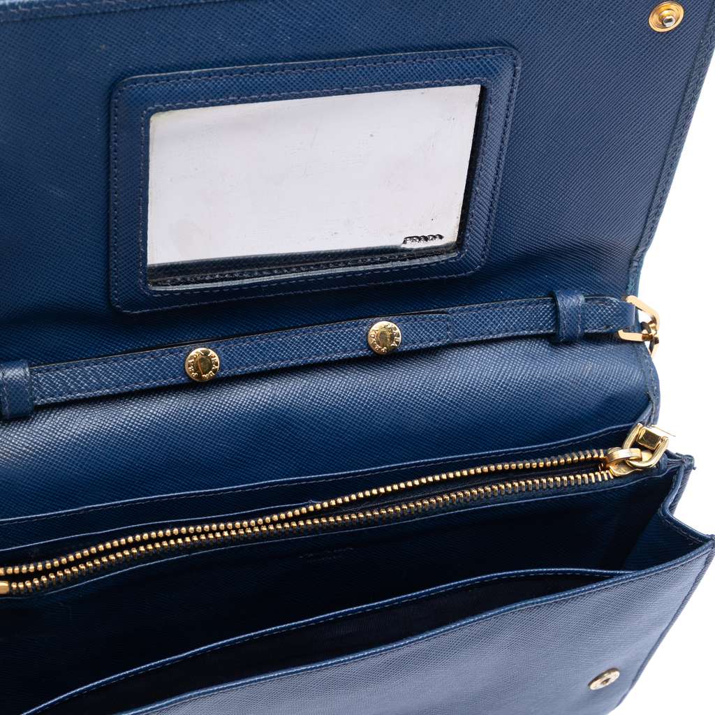 Prada Saffiano Wallet On Chain - 4