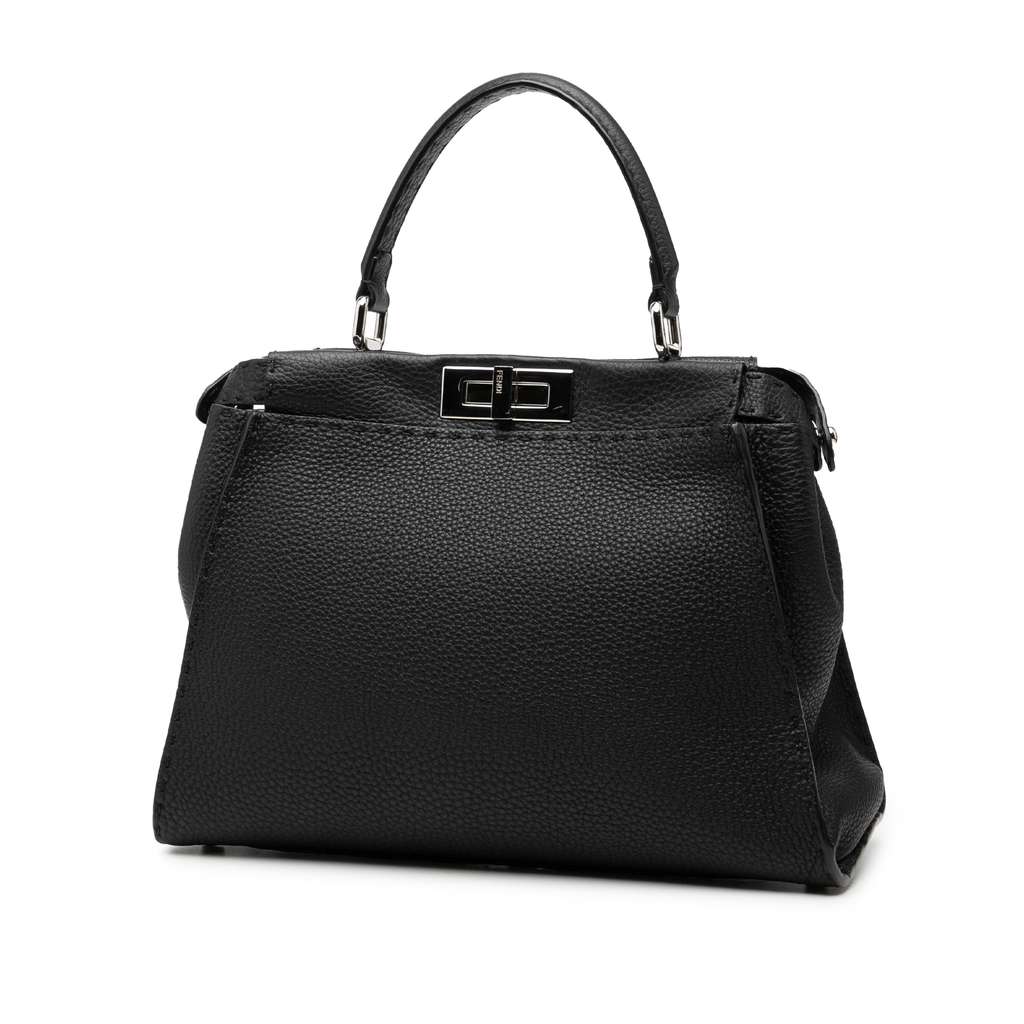 Fendi Medium Leather Peekaboo Selleria Satchel - 2