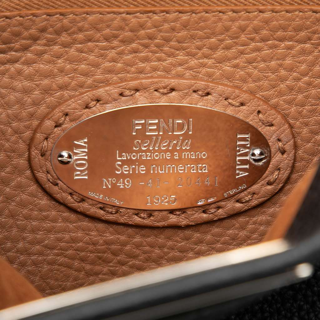 Fendi Medium Leather Peekaboo Selleria Satchel - 5