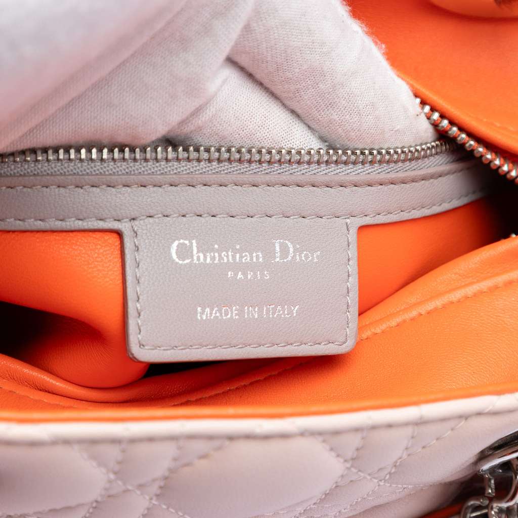 Dior Medium Tricolor Lambskin Cannage Lady Dior - 5